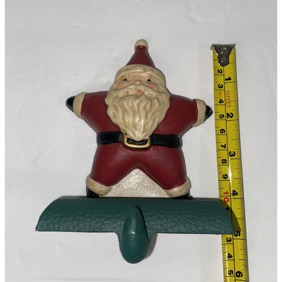 VTG Midwest Cannon Falls Eddie Bauer 1998 Santa Star Cast Iron Stocking Holder - Picture 9 of 11